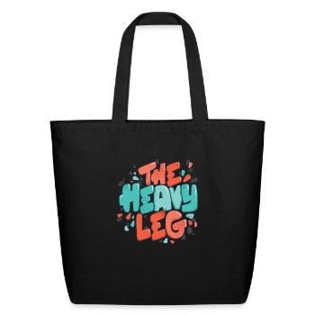 The Heavy Leg - Eco-Friendly Cotton Tote - black - Front