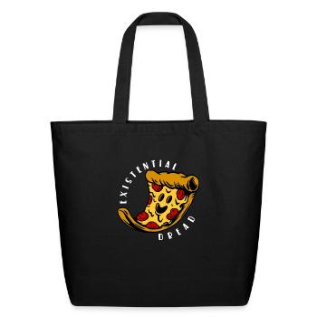Dread Slice Pizza - Eco-Friendly Cotton Tote - black - Front