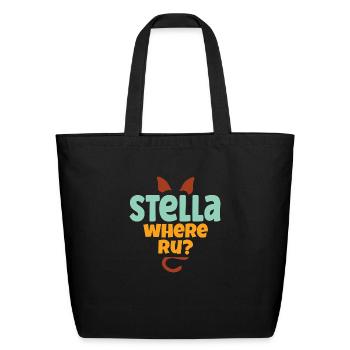 Stella Where Are You My Dog - Eco-Friendly Cotton Tote - black - Front