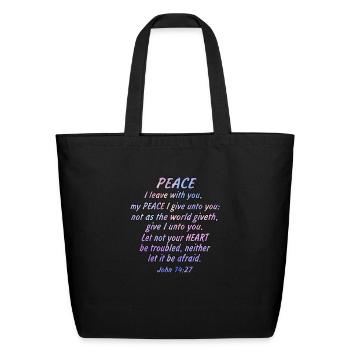 John - Eco-Friendly Cotton Tote - black - Front