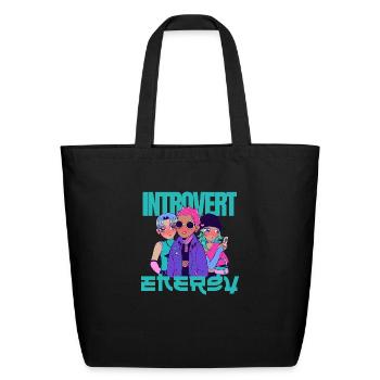 Bold Green - Eco-Friendly Cotton Tote - black - Front