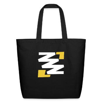 Basic simple digital art emblem with Z - Eco-Friendly Cotton Tote - black - Front
