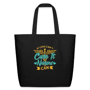 Paramedic Nurse Frontline Warrior - Eco-Friendly Cotton Tote - black - Front