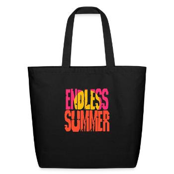 In Search Of The Endless Summer aesthetic - Eco-Friendly Cotton Tote - black - Front