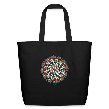 Pet Mandala - Eco-Friendly Cotton Tote - black - Front