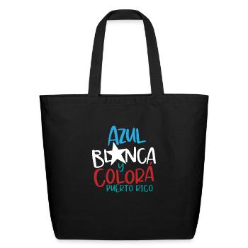 Puerto Rico Red White And Blue - Eco-Friendly Cotton Tote - black - Front