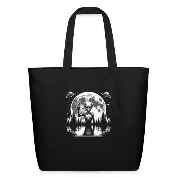 Alien Giving Peace Premium - Eco-Friendly Cotton Tote - black - Front