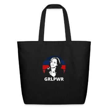 Kamala harris - Eco-Friendly Cotton Tote - black - Front