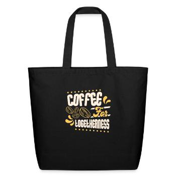 Coffee for Togetherness - Eco-Friendly Cotton Tote - black - Front