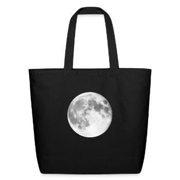 Moon landing | NASA spaceship - Eco-Friendly Cotton Tote - black - Front