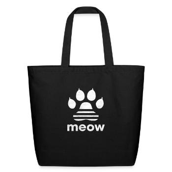 MEOW PET - Eco-Friendly Cotton Tote - black - Front