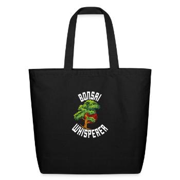 Bonsai Whisperer - Eco-Friendly Cotton Tote - black - Front
