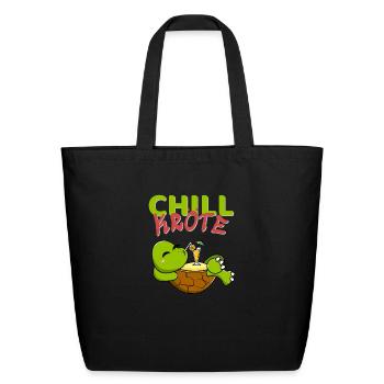 Chill Krote - Eco-Friendly Cotton Tote - black - Front