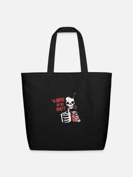 Til Death Do Us Party - Eco-Friendly Cotton Tote - black