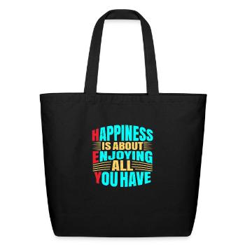 So What - Eco-Friendly Cotton Tote - black - Back