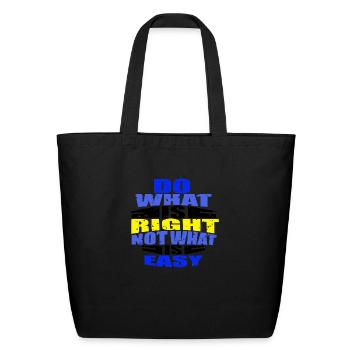 So What - Eco-Friendly Cotton Tote - black - Back