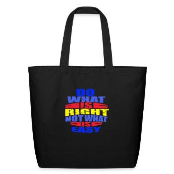 So What - Eco-Friendly Cotton Tote - black - Back