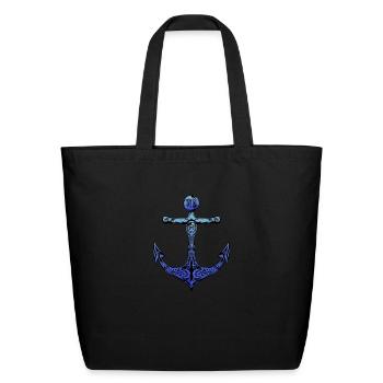 Anchor - Eco-Friendly Cotton Tote - black - Front