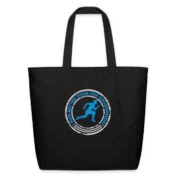 run better than government - Eco-Friendly Cotton Tote - black - Front