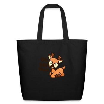 Oh My Deer - Eco-Friendly Cotton Tote - black - Front