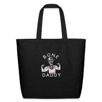 BONE DADDY - Eco-Friendly Cotton Tote - black - Front