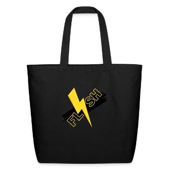 FLASH T-SHIRT - Eco-Friendly Cotton Tote - black - Front