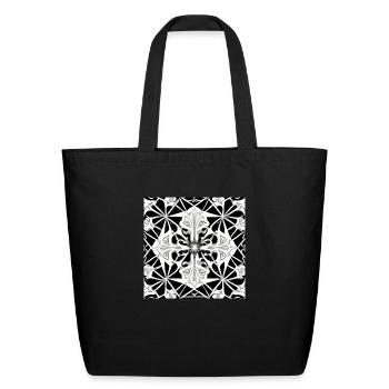 Beautiful ornament - Eco-Friendly Cotton Tote - black - Front