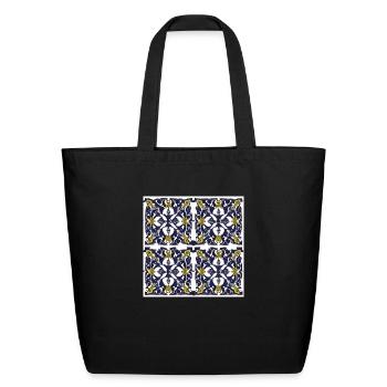 Four piece ornament - Eco-Friendly Cotton Tote - black - Front