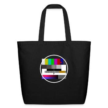 No signal TV screen FuBK - Eco-Friendly Cotton Tote - black - Front