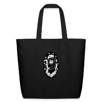 Cat Searching For Souls - Eco-Friendly Cotton Tote - black - Front