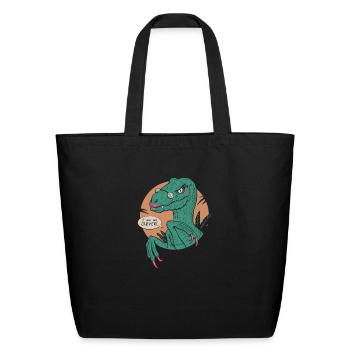 Clever Girl - Eco-Friendly Cotton Tote - black - Front