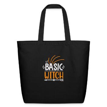 Basic Witch - Eco-Friendly Cotton Tote - black - Front