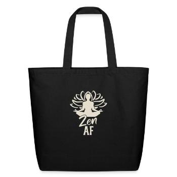Zen AF - Eco-Friendly Cotton Tote - black - Front