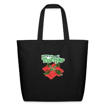 Hungry Hungry Turtles - Eco-Friendly Cotton Tote - black - Front