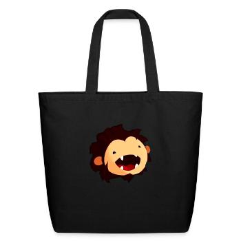 Sneaky Sasquatch Head - Eco-Friendly Cotton Tote - black - Front