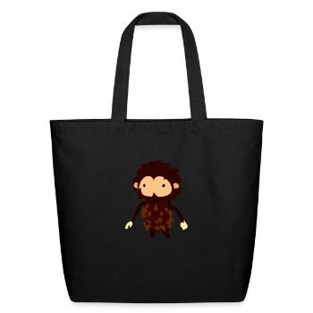 Sneaky Sasquatch Head - Eco-Friendly Cotton Tote - black - Front