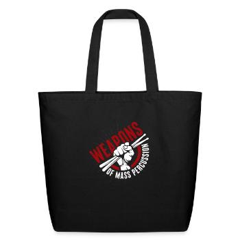 Drums Weapons Drumsticks - Eco-Friendly Cotton Tote - black - Front