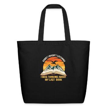 Fantasy Book Lover Quote For A Fantasy Reader - Eco-Friendly Cotton Tote - black - Front