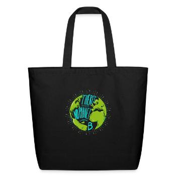 Ecologic For Kids There Is No Planet B - Eco-Friendly Cotton Tote - black - Front