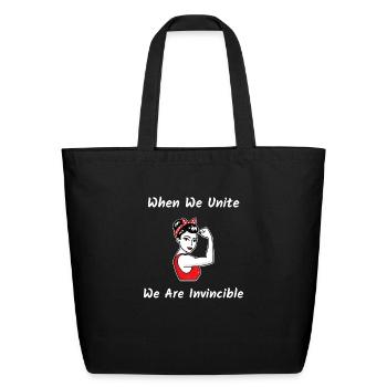 Woman United - Eco-Friendly Cotton Tote - black - Front