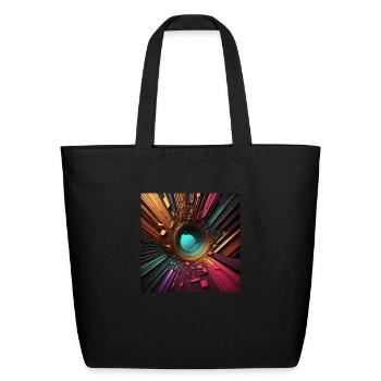Abstract 1 Abstract Art - Eco-Friendly Cotton Tote - black - Front