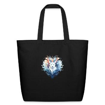 Luminescent Guardian - Eco-Friendly Cotton Tote - black - Front