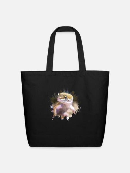 Gecko - Eco-Friendly Cotton Tote - black