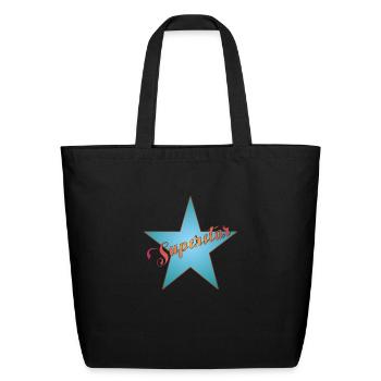 Superstar - Eco-Friendly Cotton Tote - black - Front