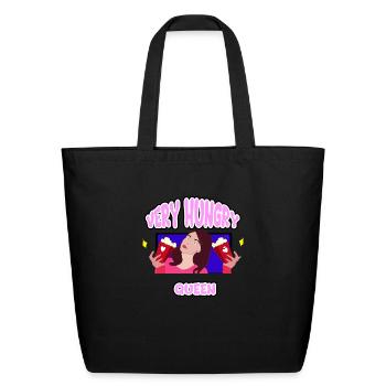 VERY HUNGRY - Eco-Friendly Cotton Tote - black - Front