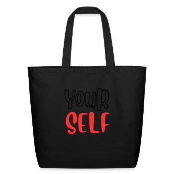 Yourself - Eco-Friendly Cotton Tote - black - Front