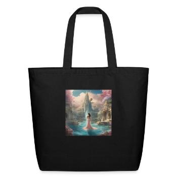 atlantis feminine allure - Eco-Friendly Cotton Tote - black - Front