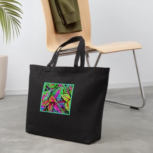 Vibrant Nature ChicLeaf Pattern - Eco-Friendly Cotton Tote