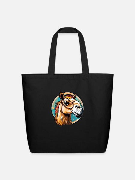 Camel - Eco-Friendly Cotton Tote - black