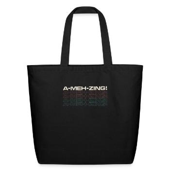 A MEH zing Not So Amazing Retro - Eco-Friendly Cotton Tote - black - Front